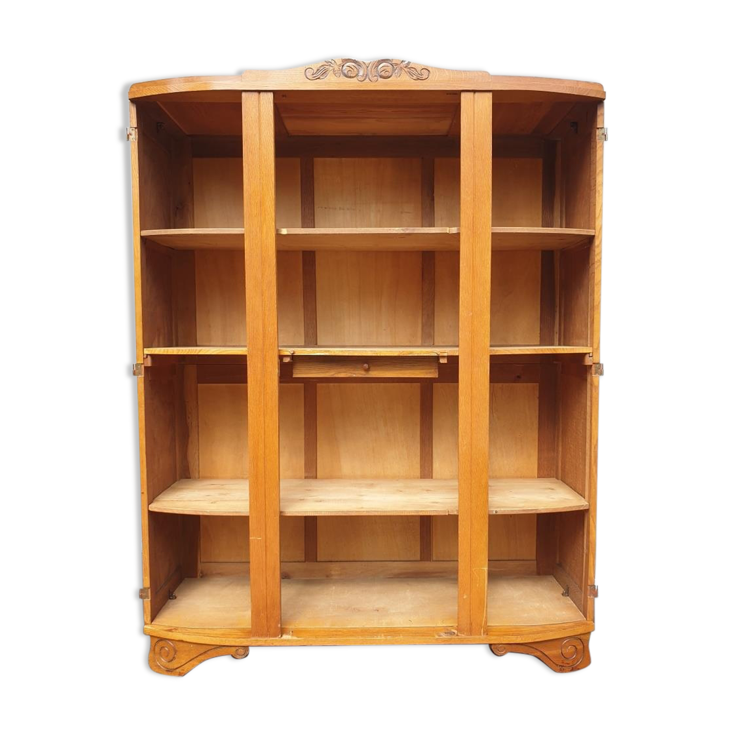Library Art Deco cabinet curved lines L155