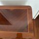 Small bedside table in marquetry in the Louis XV style.