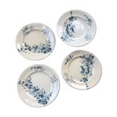 Set de 3 assiettes + 1 compotier Longwy Terre de Fer