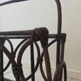 Rattan magazine holder
