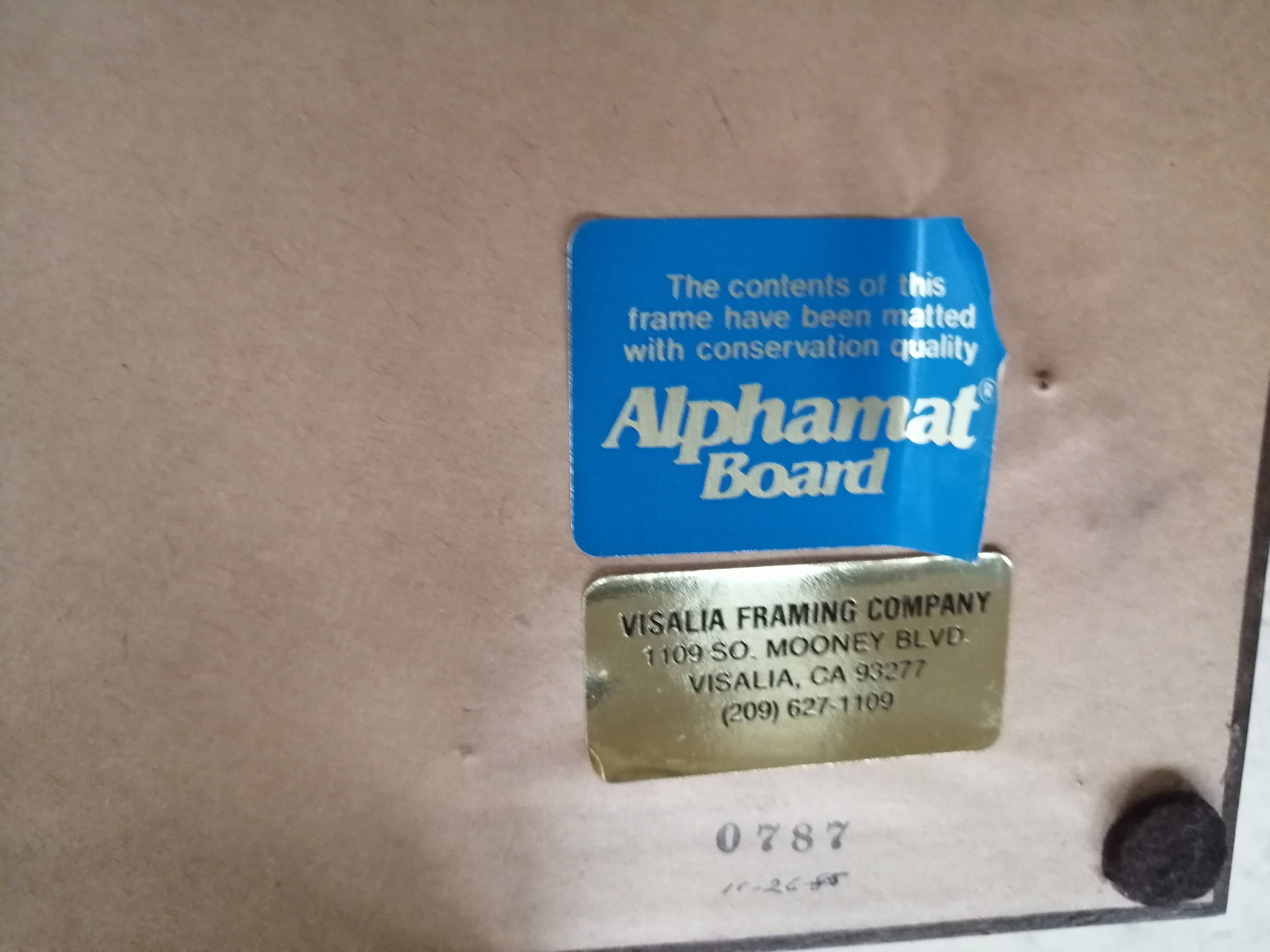 Framed ancient lithography by Martinet and Son