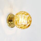 Pair of vintage brass wall lamps by Doria Leuchten