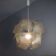 Lampe suspendue en fibre de verre par E. Botta, 1970