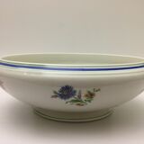 Salad bowl " Lourioux Foëcy " with flower motifs.