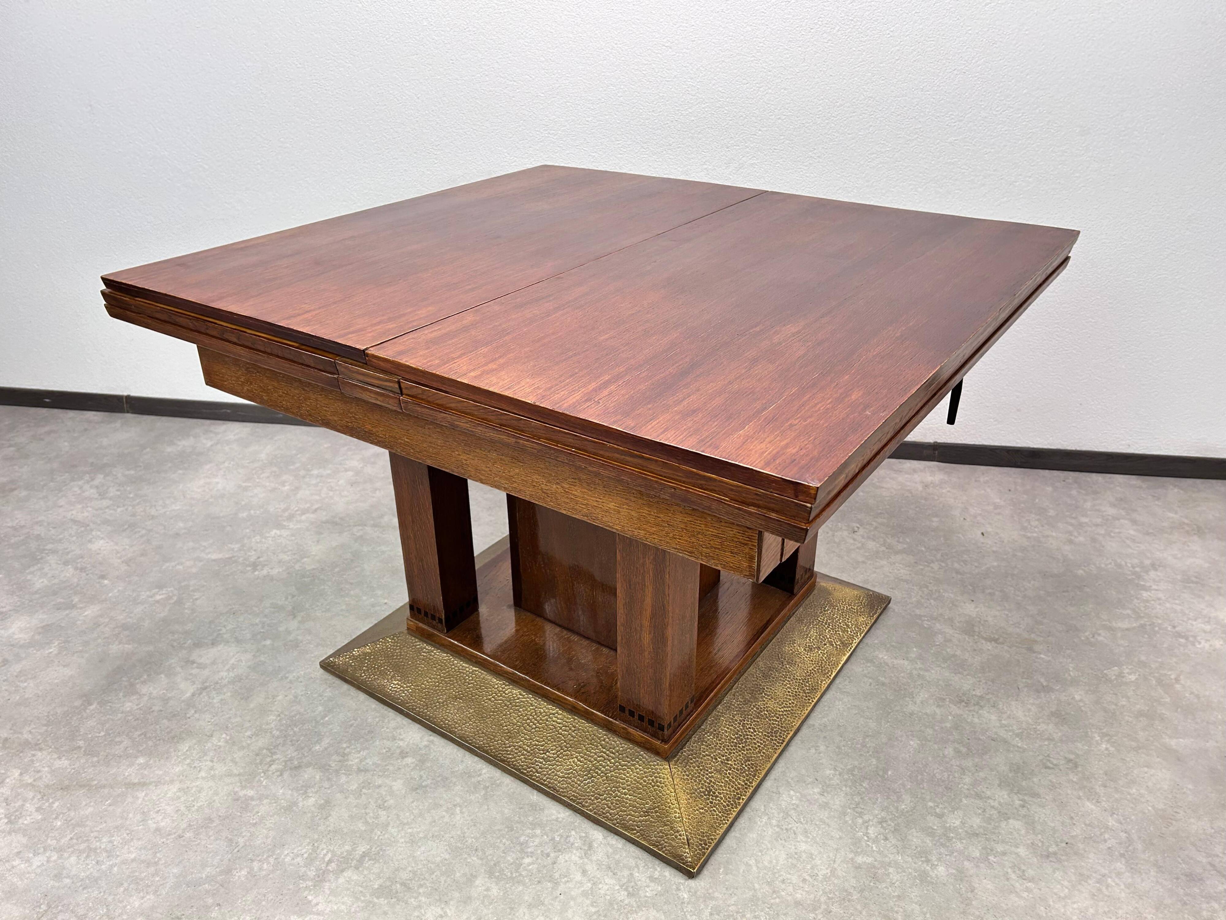 Large dining table for 16 people attributed to Joseph Maria Olbrich.