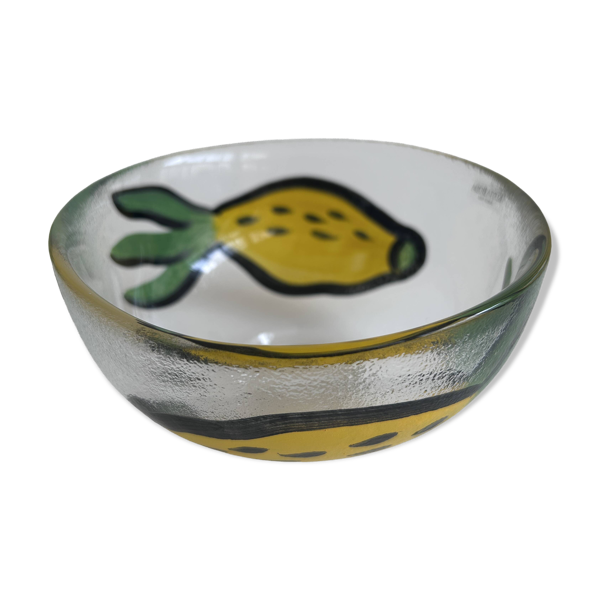 Bol Kosta Boda par Ulrica Hydman Vallien – verre peint à la main 15 cm
