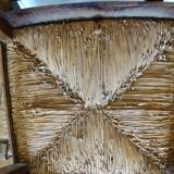 Pair of straw chairs 19th