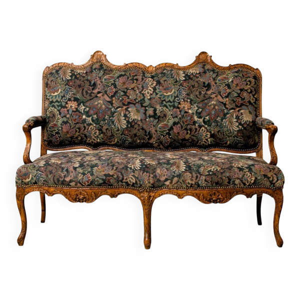 Canapé à double évolution Louis XV vers 1750 — Beyit