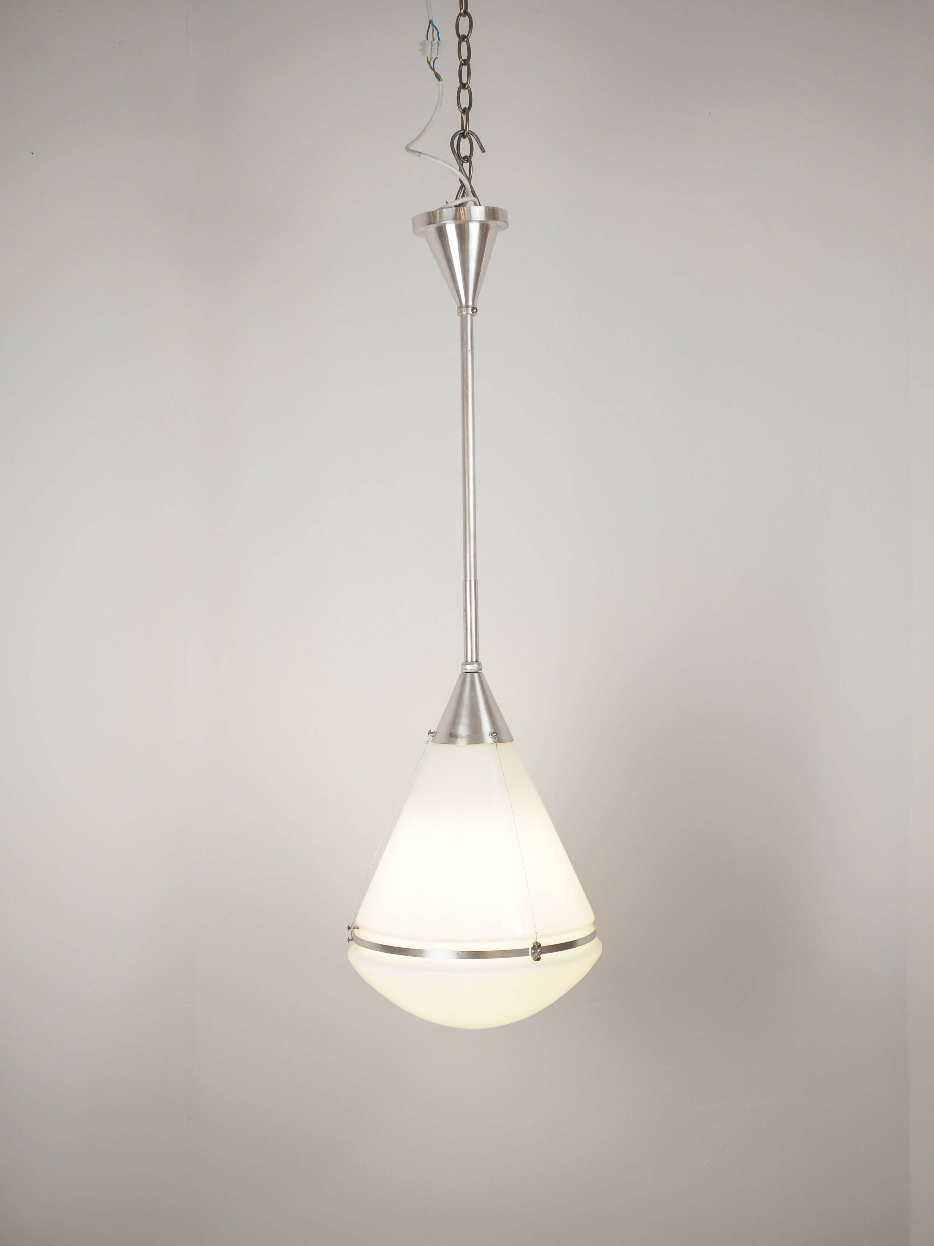 Iconic pendant lamp "Luzette" by Peter Behrens for Siemens, c. 1910s