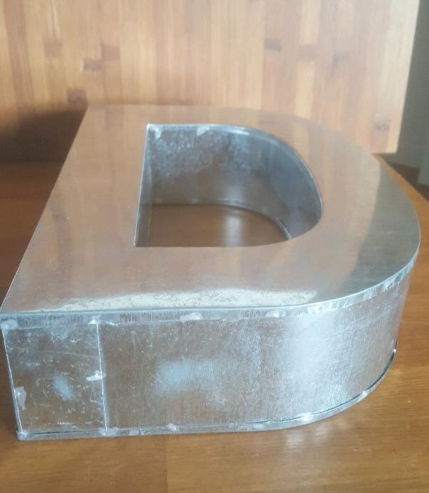 Letter D Metalvetica Seletti 35 cm Industrial style