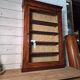 Late 19th century mahogany shop display cabinet.