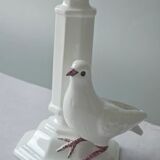 Vintage Costa Italy white ceramic candle holder - 1950s