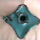 Candlestick enamelled "cellar rat"