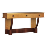 Coiffeuse basse Art Déco en bois d'érable, années 1930