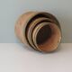Ensemble de 3 cache-pots vintage en roseau et laiton, Italie 1970