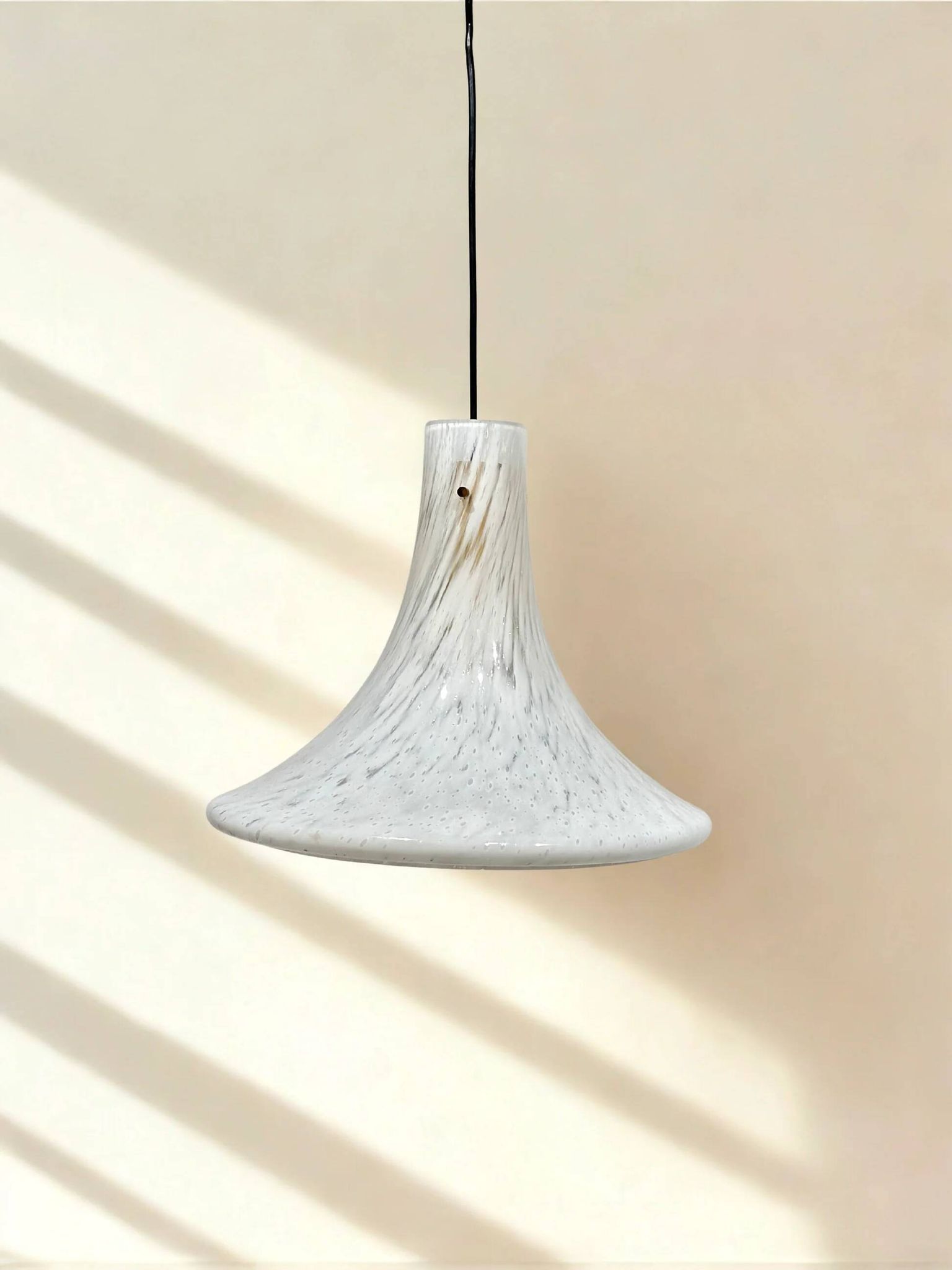 Rare "Trompette" pendant lamp by Glashütte Limburg – 1970s