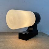 Industrial Brown Bakelite Wall Light with Milk Glass, 1960s