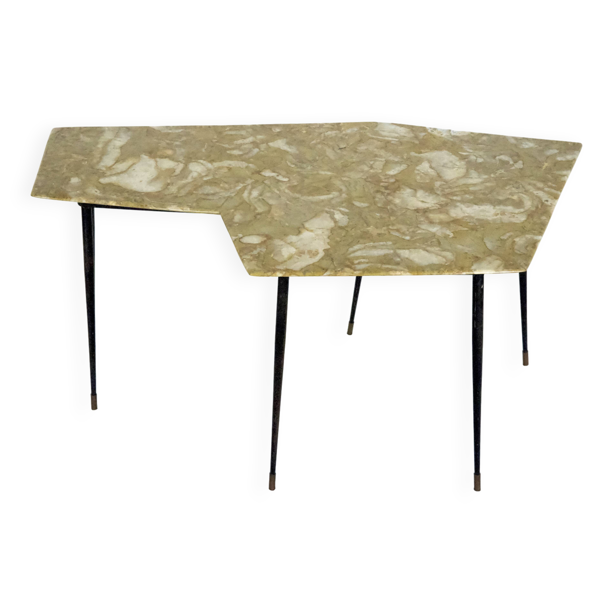 Brutalist Hammered Glass Chandelier by Longobard, Italy, 1970s