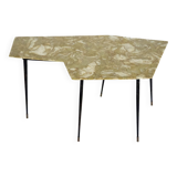 Brutalist Hammered Glass Chandelier by Longobard, Italy, 1970s