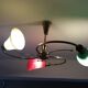 Lustre verre et laiton vintage