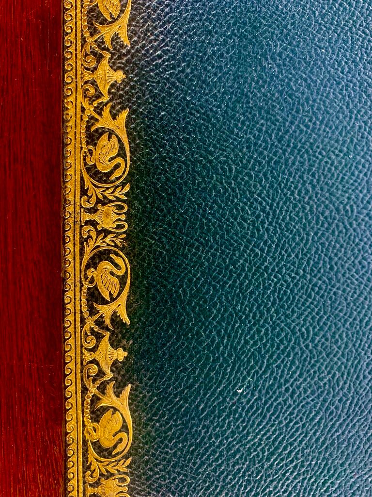Empire style desk Return from Egypt, double-sided, mahogany, gilded bronzes
