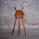 Pair of beech counter stools, 1960