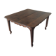 Expandable oak farm table. Late 19th.