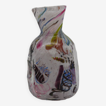 Vase en verre Murano Millefiori, Italie 1950