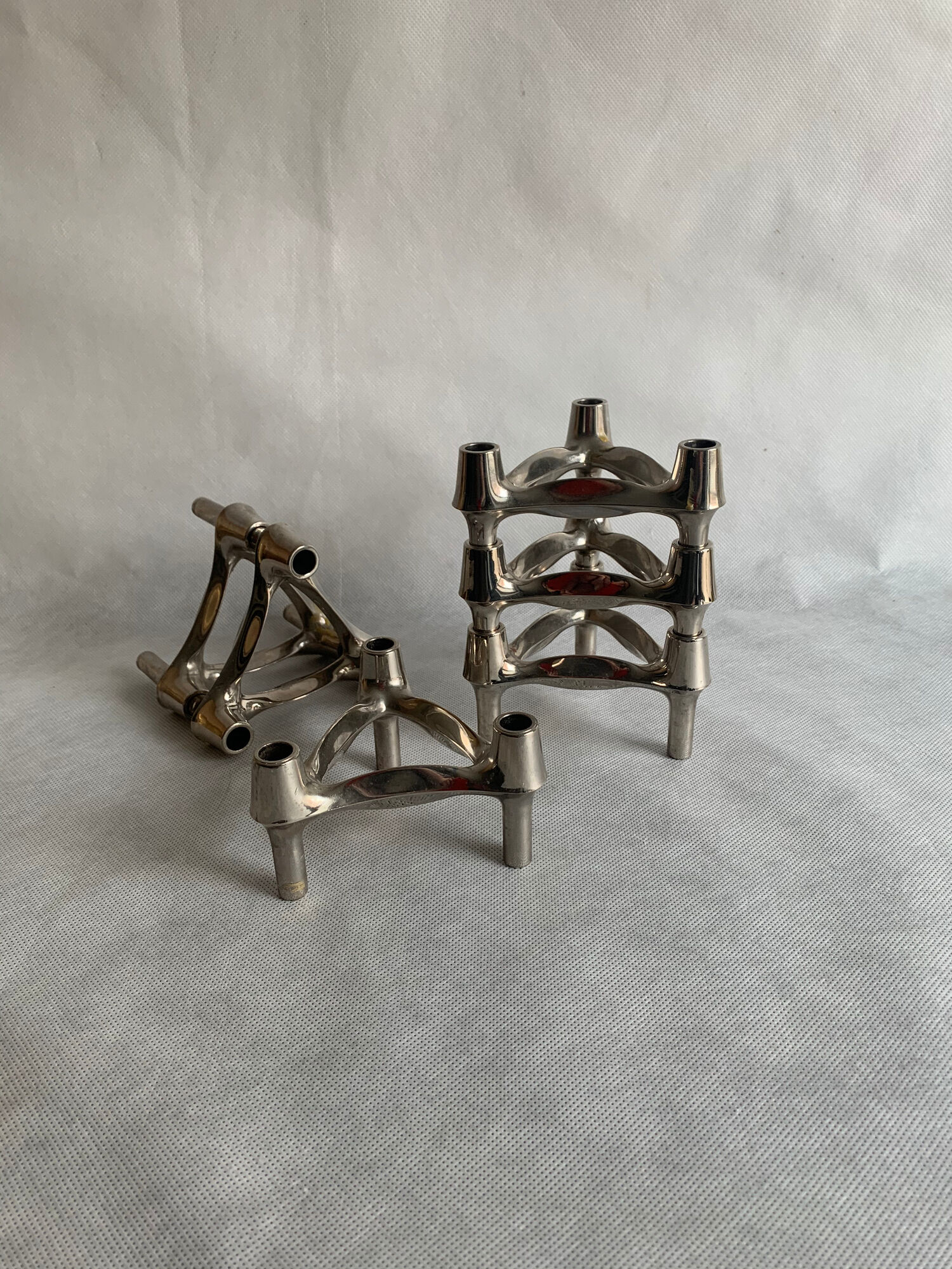 Candleholders by Fritz Nagel for BMF, 1960s, set of 6