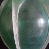 Vase in mint green glass paste, very decorative
