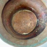 Hammered copper pot with handles