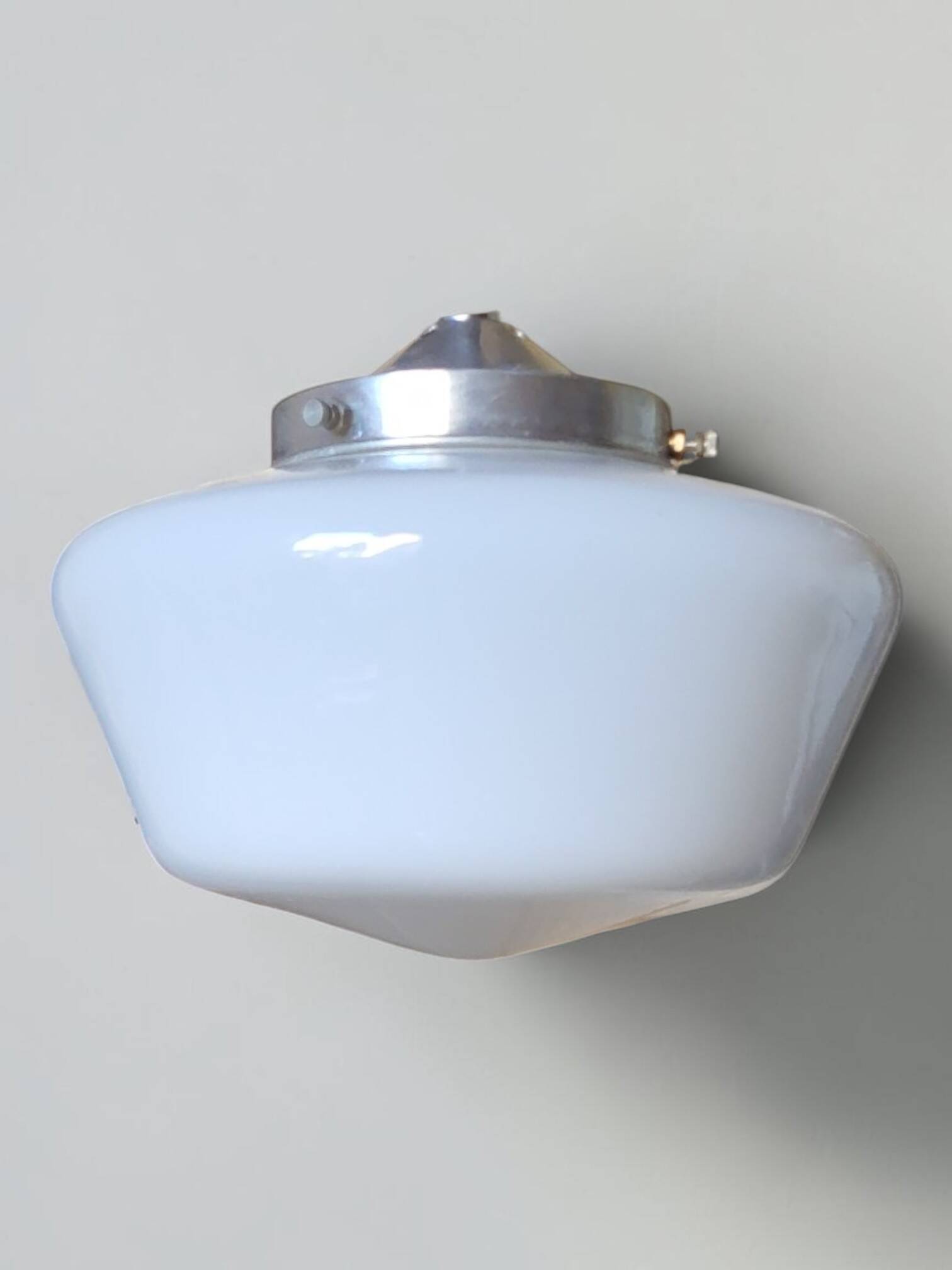 Suspension verre opalin Années 50