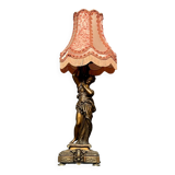 Lampe à figure féminine.