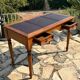 Louis XV style walnut desk, 20th century