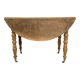 Table ronde à rabats, rénovée