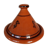 Enamelled terracotta tagine dish