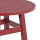 Round coffee table made of solid wood, handmade, Bacon collection.