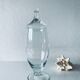 Large apothecary-shaped glass bottle