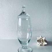 Grand flacon forme apothicaire en verre