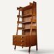 Vintage Italian wooden library - 1960s