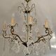 Lustre cage de syle Louis XV à 8 feux
