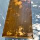 Commode vintage pieds compas en bois massif et osier