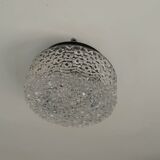 Moulded glass ceiling light from the 60s/70s.