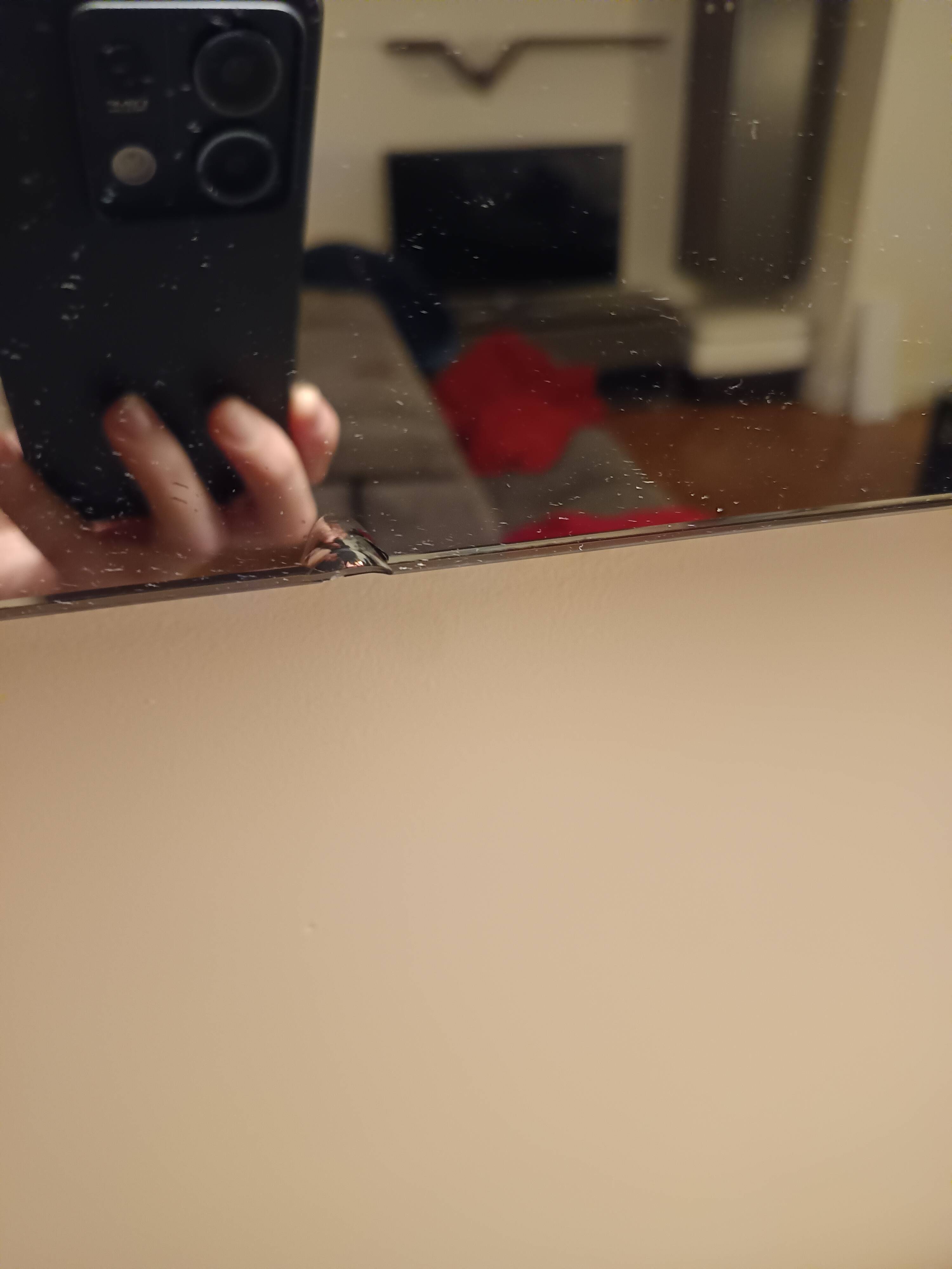 Mirror Ligne Roset 180 cm + wall light – Contemporary design