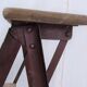 Former stool wood and metal vintage