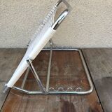 Old folding metal chrome back