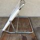 Old folding metal chrome back