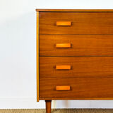 Scandinavian teak chest of drawers from the 1960s.