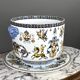 Cache-pot et son présentoir Gien, Collection Renaissance, XXe Siècle