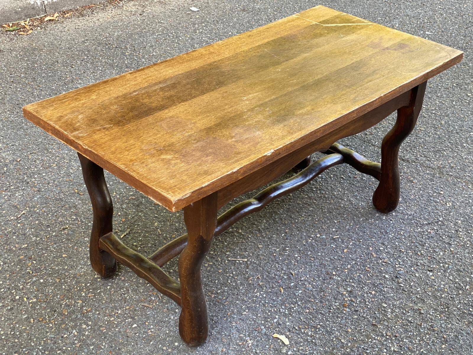 Vintage wooden coffee table 95x45cm